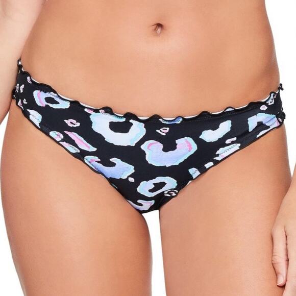 Salt+Cove Animal print ruffled bikini swim bottom - Picture 1 of 6